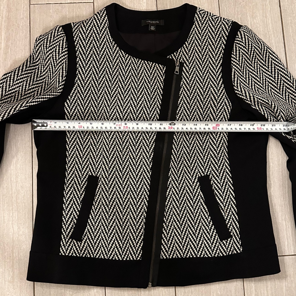 Ann Taylor Woven Moto Style Jacket - 16 Tall - Picture 12 of 12